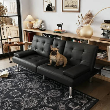 Latitude Run 38 Chenille Armless Sofa Wayfair